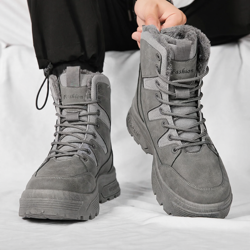Men's winter boots, insulated, waterproof, slip-resistant