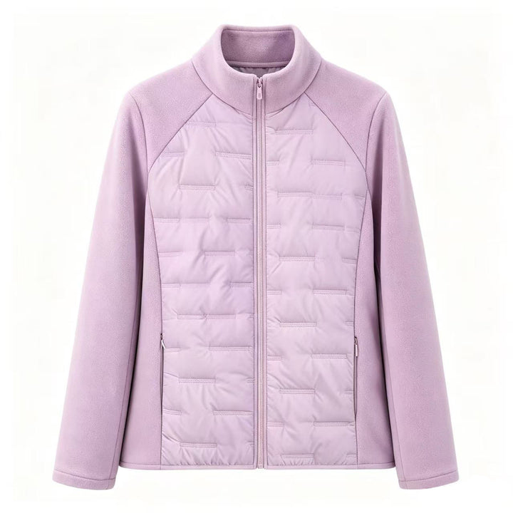 Sporty, fitted quilted jacket for women