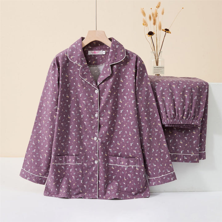 Women's loungewear, cotton flannel, warming