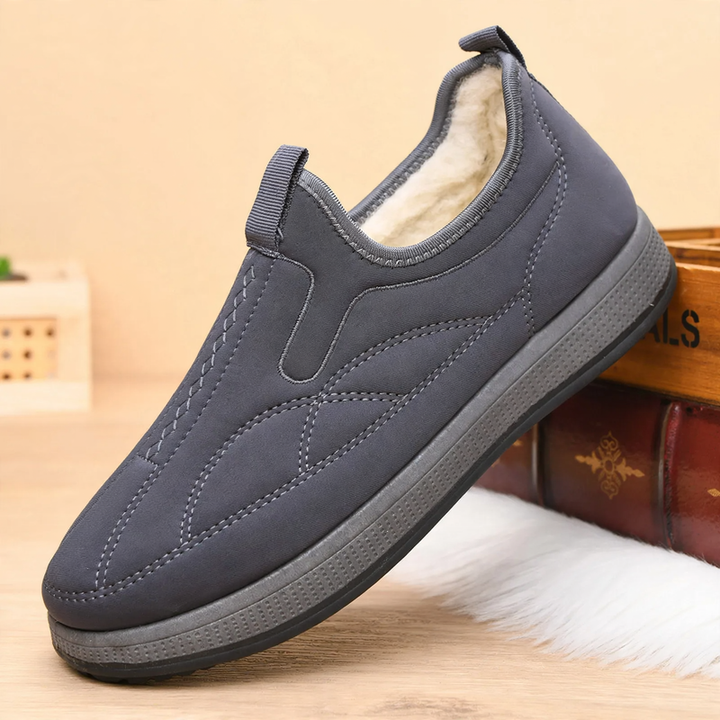 Padded men's winter boots, casual, slip-resistant