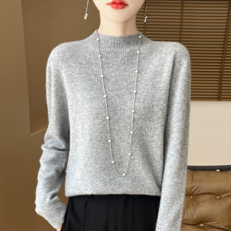 Women's wool sweater, seamless, 100% wool
