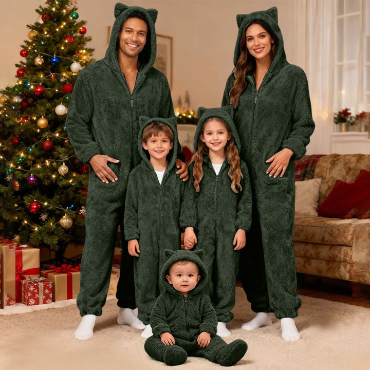 Christmas cotton pajama set for families