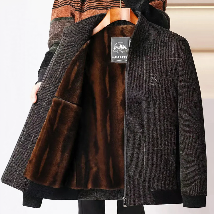 Men's Winter Jacket, Chenille, lined, for seniors