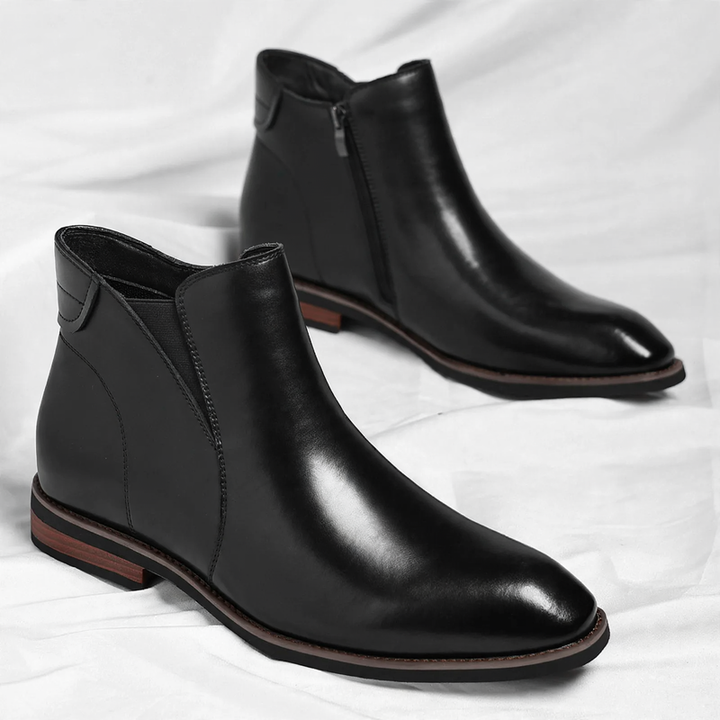 Padded Chelsea boots with zipper