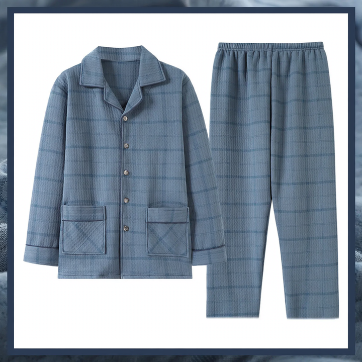 Padded men's house suit made of cotton