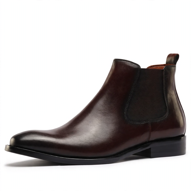 Chelsea boots for men made of genuine leather