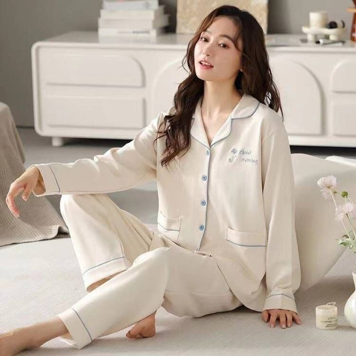 Women's Pajama Set, 100% Cotton, Long Sleeved