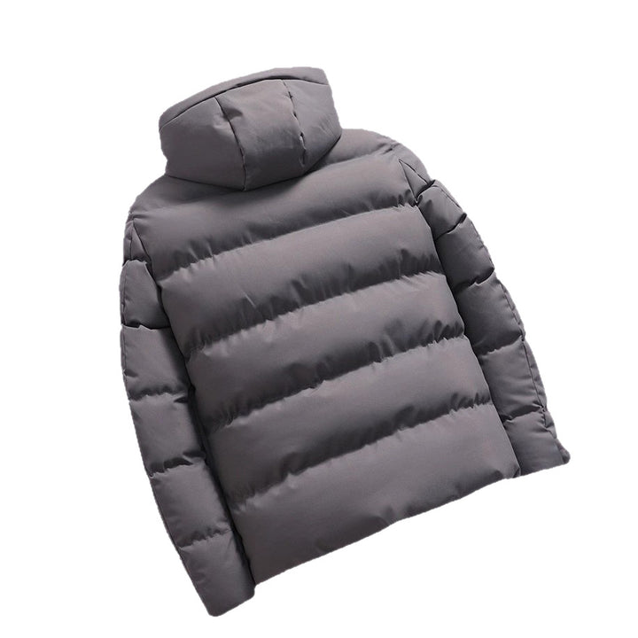 Men's padded jacket with hood, short