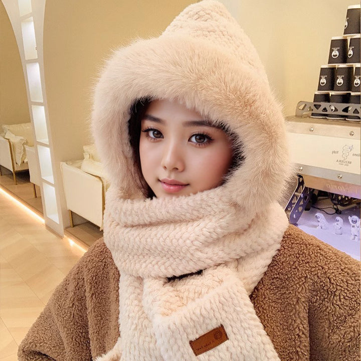 Plush Set: Hat, Scarf and Gloves in One