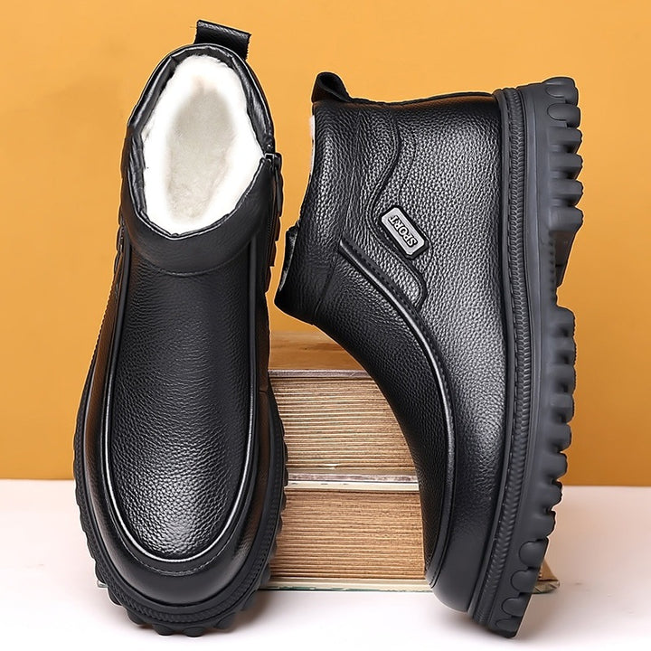 Men's winter boots, padded, non-slip, warm