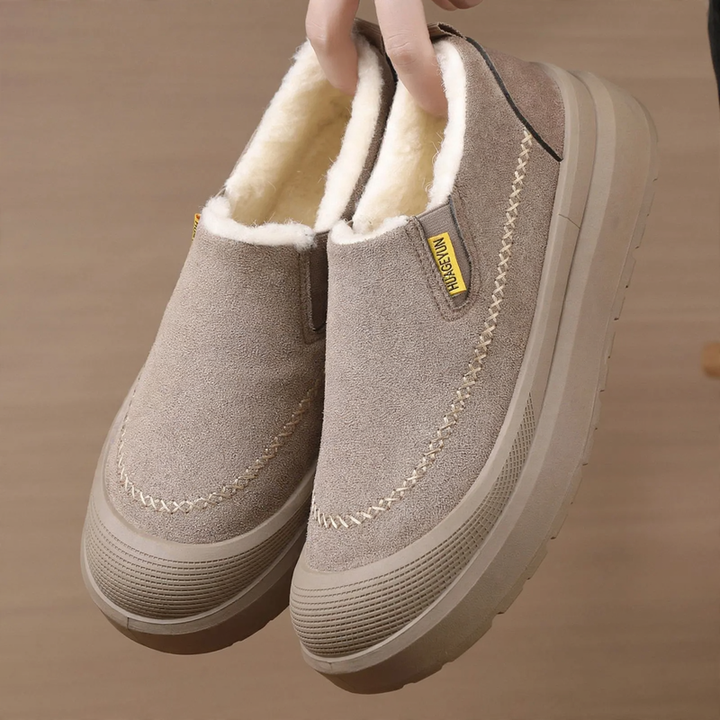 Padded men's winter boots, non-slip