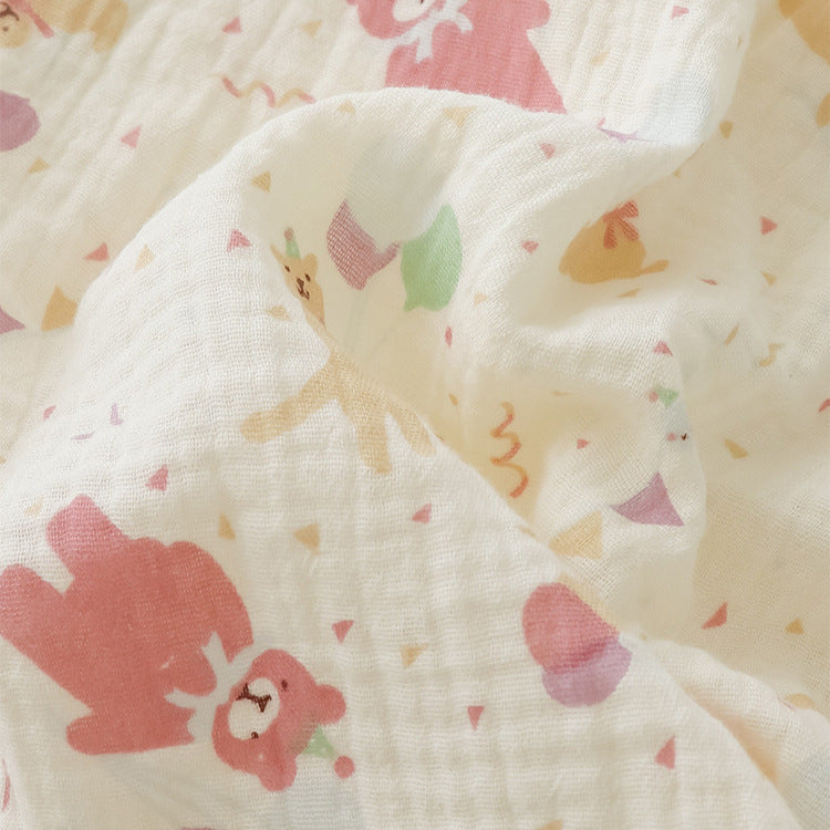 Children's house suit, cotton muslin, long-sleeved