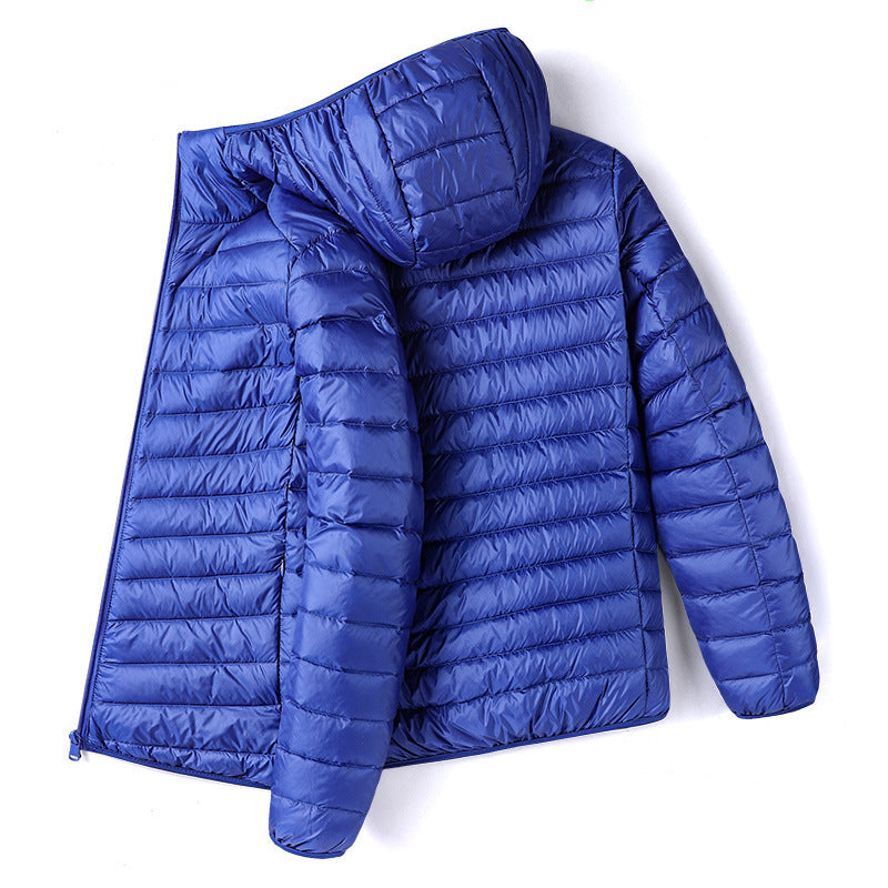 Men's quilted jacket, lightweight, short, padded