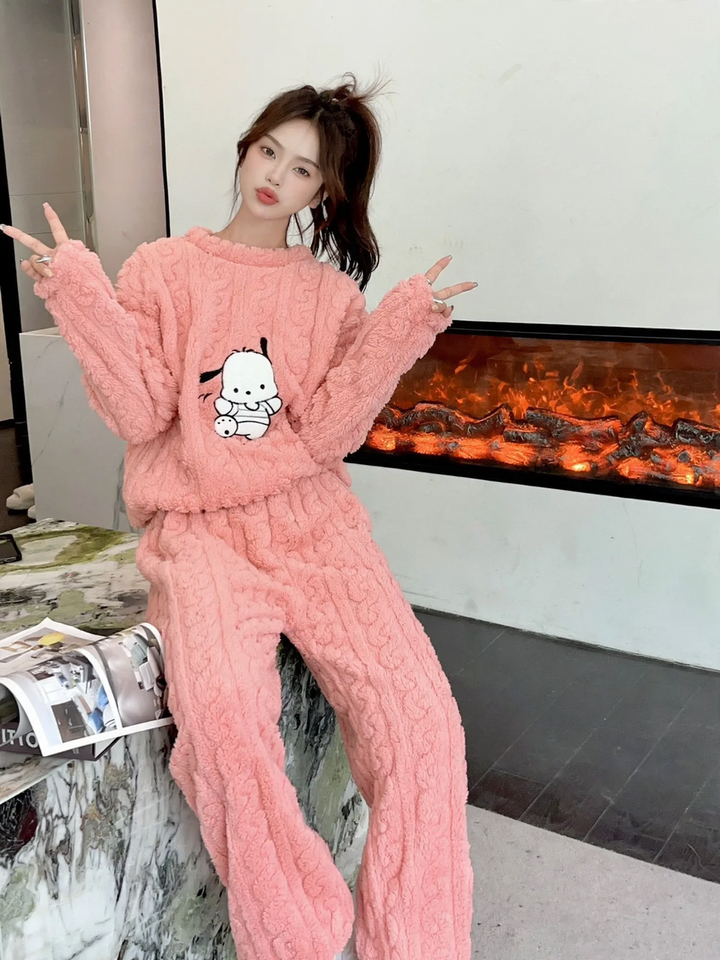 Flannel loungewear for couples, warm and cozy