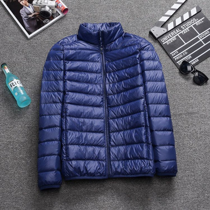 Light men's winter jacket, padded
