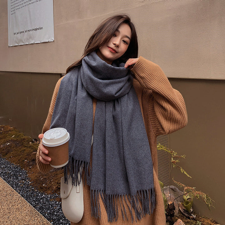 Solid color scarf, 200x70 cm, versatile
