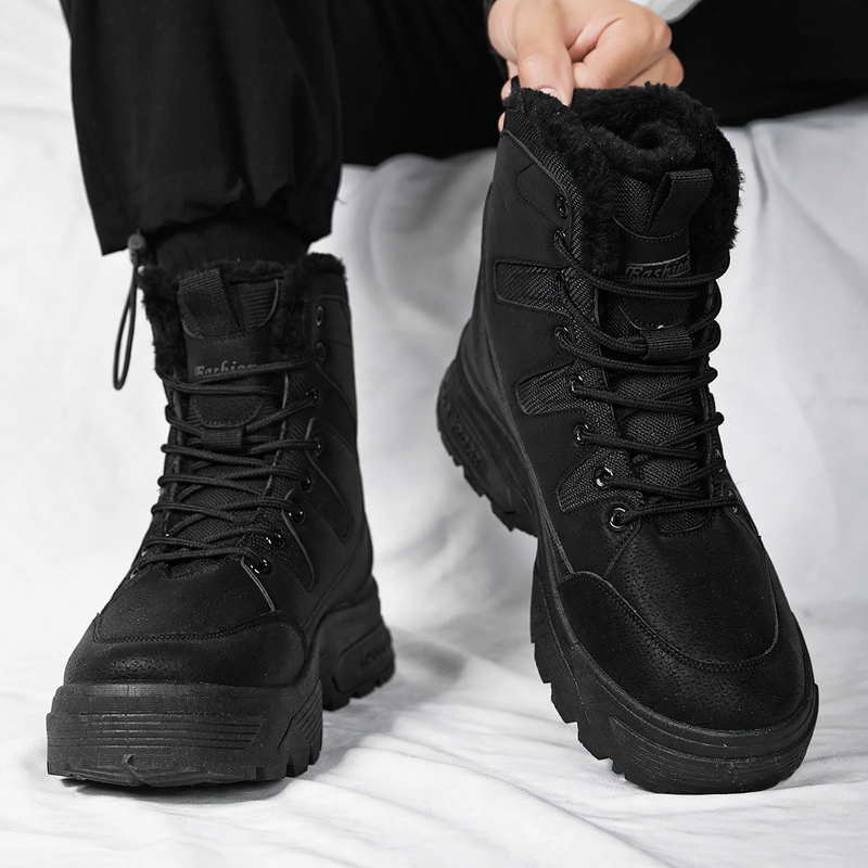 Men's winter boots, insulated, waterproof, slip-resistant