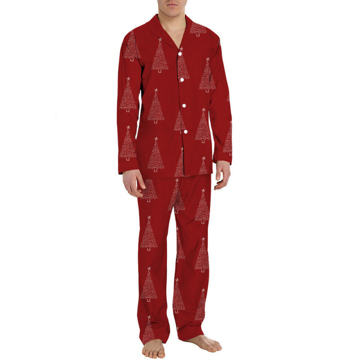 Men's Pajama Set, long-sleeved, festive