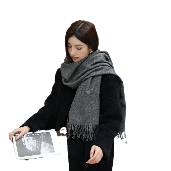 Wool scarf and shoulder wrap, 70x200 cm