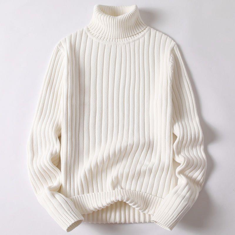 Men's turtleneck sweater, slim fit, lined