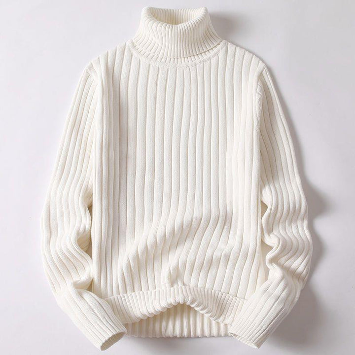 Men's turtleneck sweater, slim fit, lined