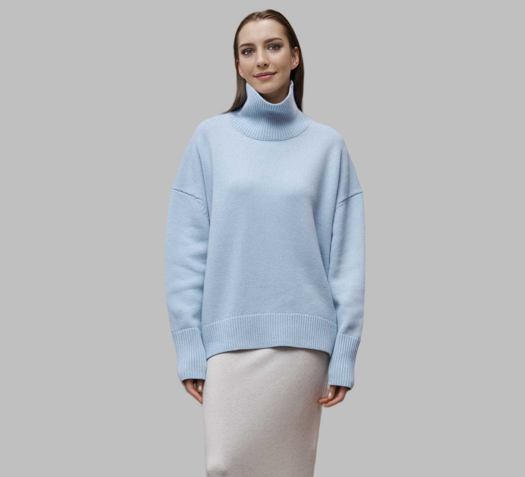 Casual turtleneck sweater in classic design