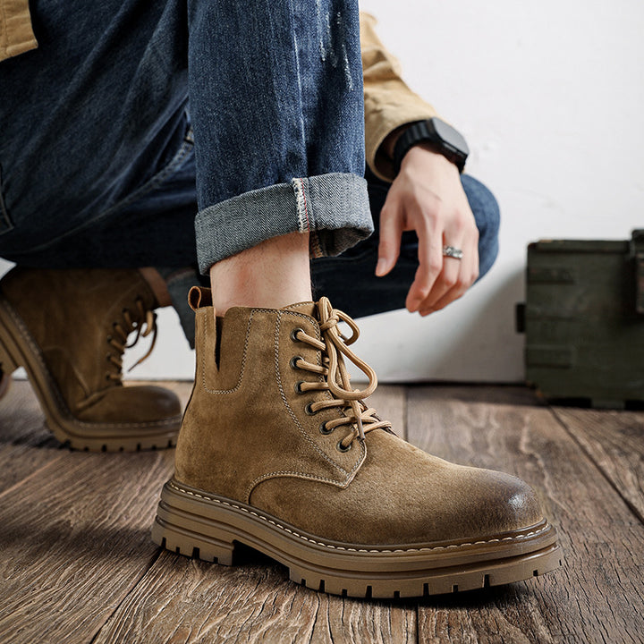 Men's Chelsea Boots, mid-high shaft, pigskin