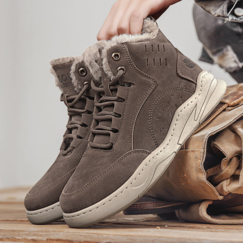 Padded Men's High-Top Casual Shoes
