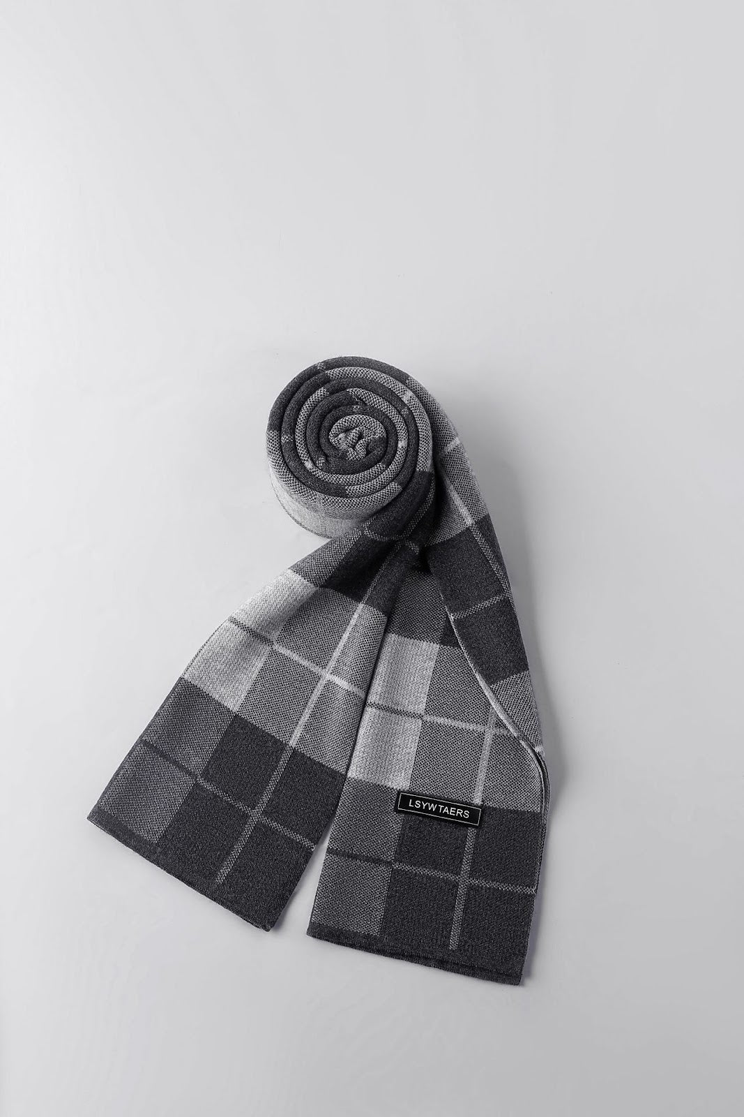Men's Knit Scarf, 195x28cm