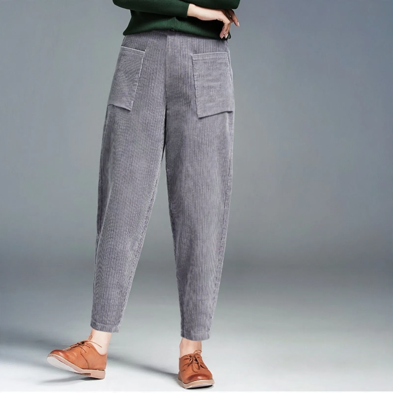 Women’s harem-style cord pants