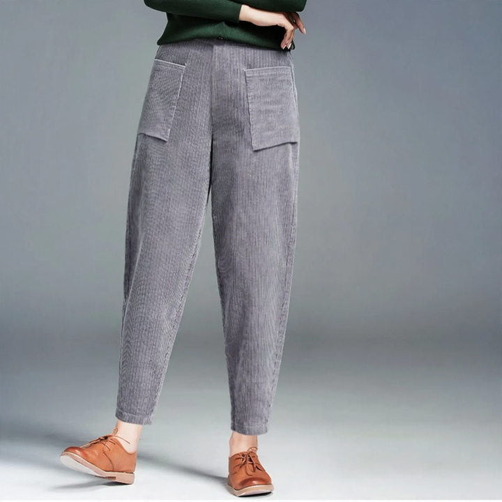 Women’s harem-style cord pants