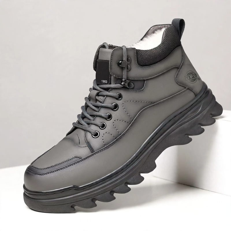 Padded men's winter boots, non-slip