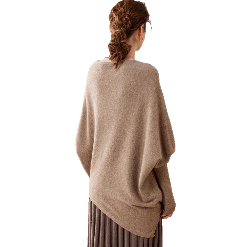 Women’s Cashmere Knit Sweater, loose and elegant