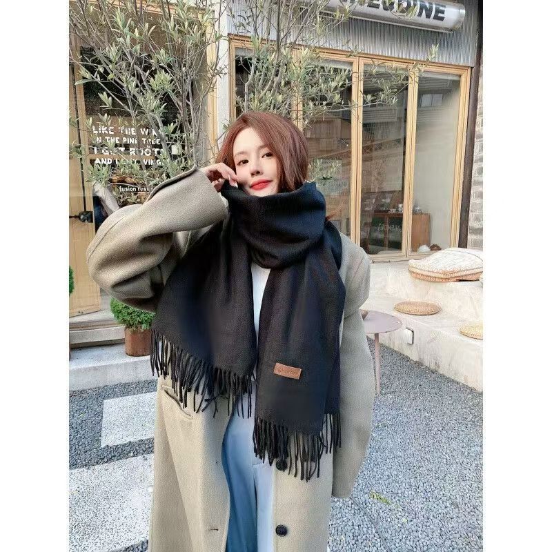 Solid color scarf, 68x200 cm