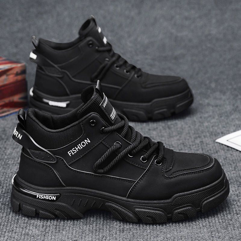Men's work boots, slip-resistant, water-repellent, high-top