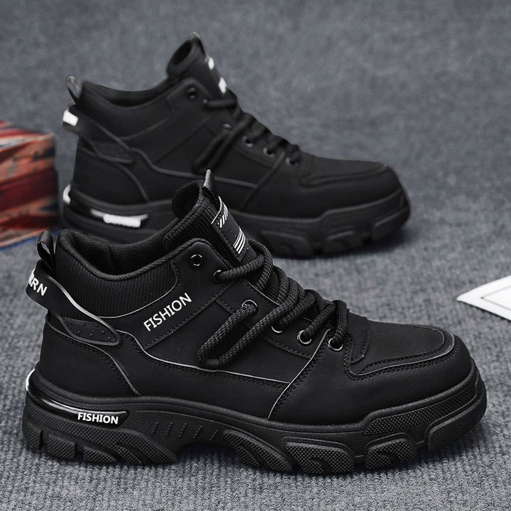 Men's work boots, slip-resistant, water-repellent, high-top