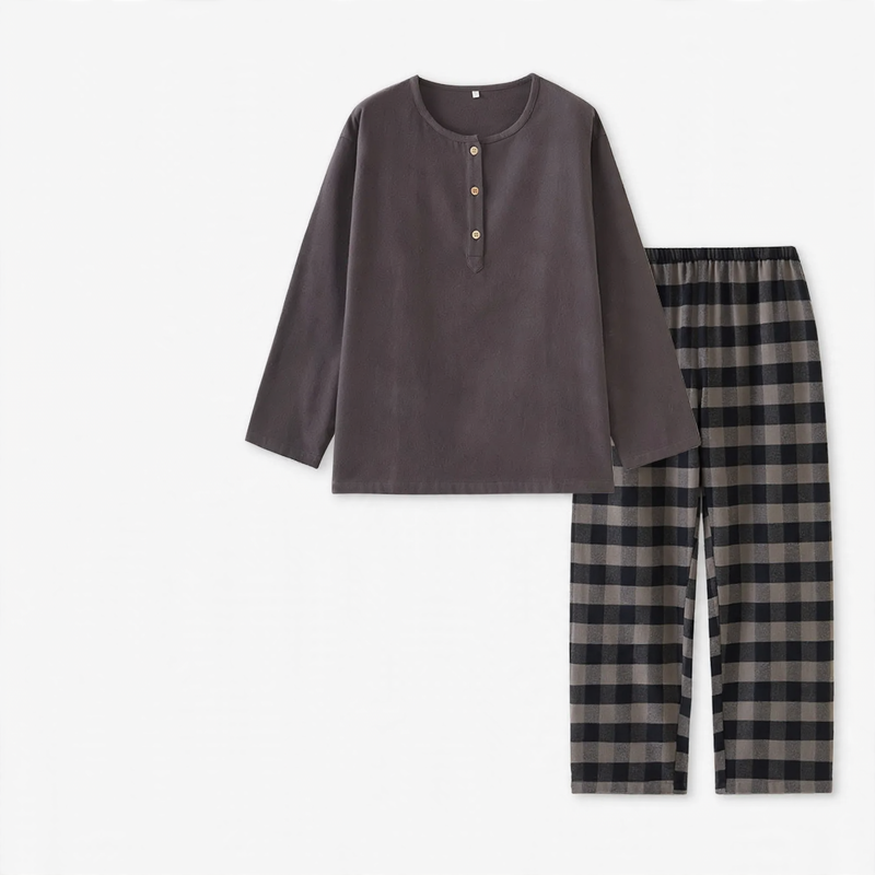Men's Pajama Set, Cotton, Brushed