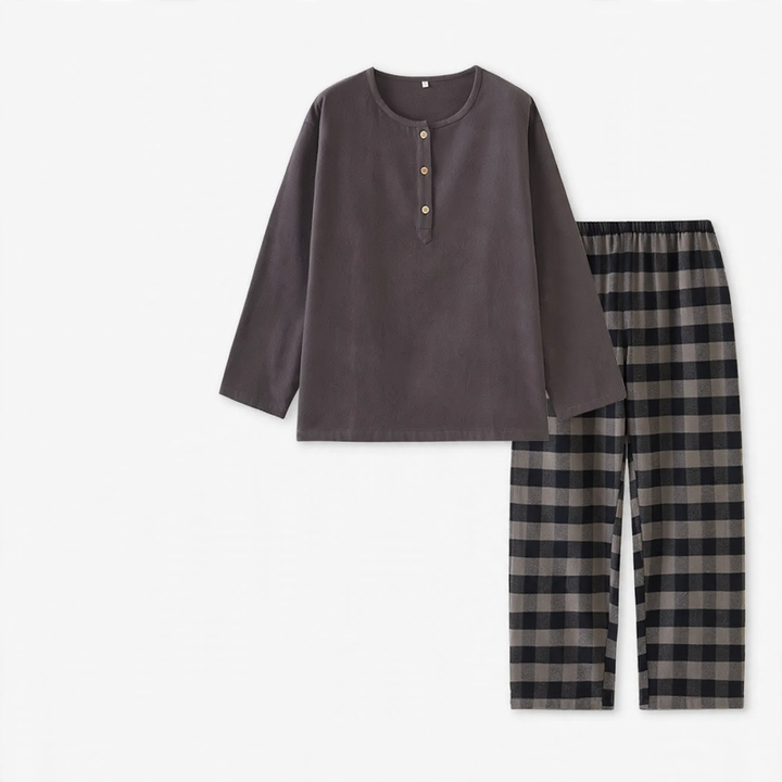 Men's Pajama Set, Cotton, Brushed