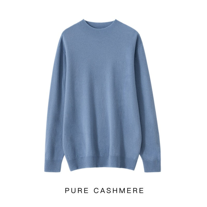 Men's knitted sweater made of 100% wool, loose fit
