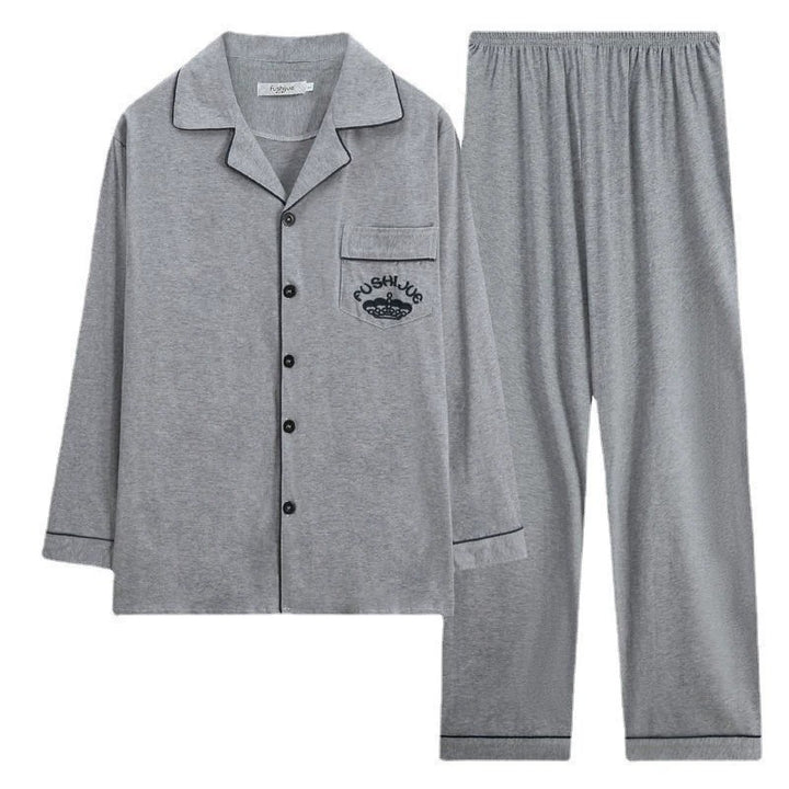 Men's Pajama Set made of pure cotton, checked