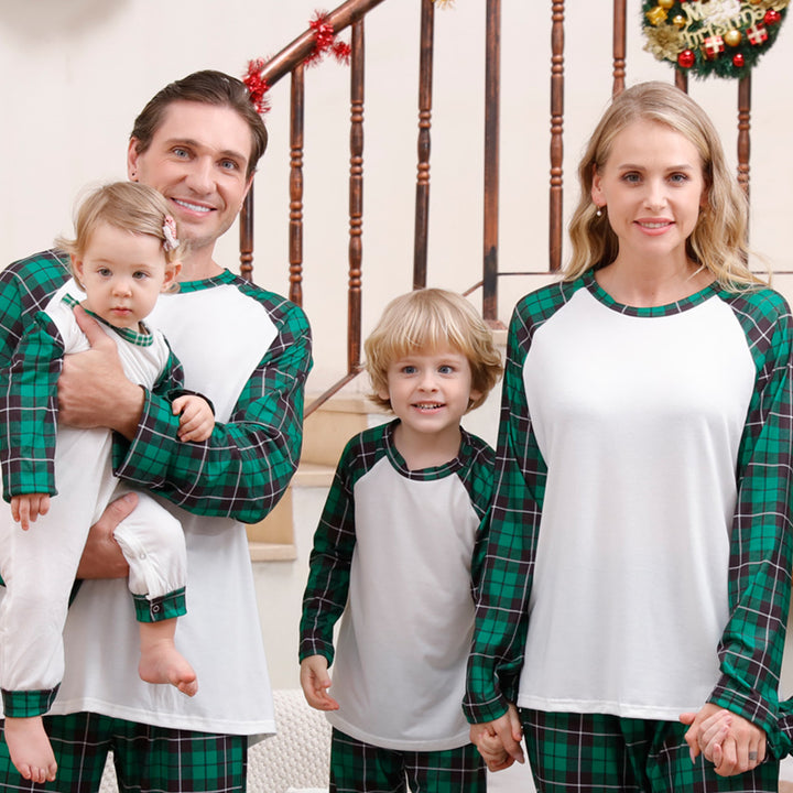 Family Pajama Set with Check Pattern