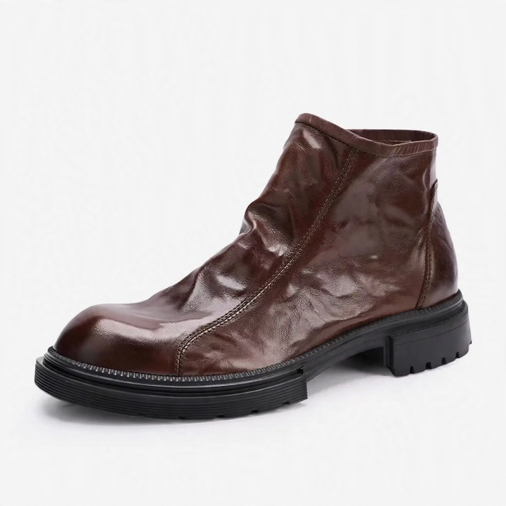 Men's Chelsea boots made of cowhide leather, breathable