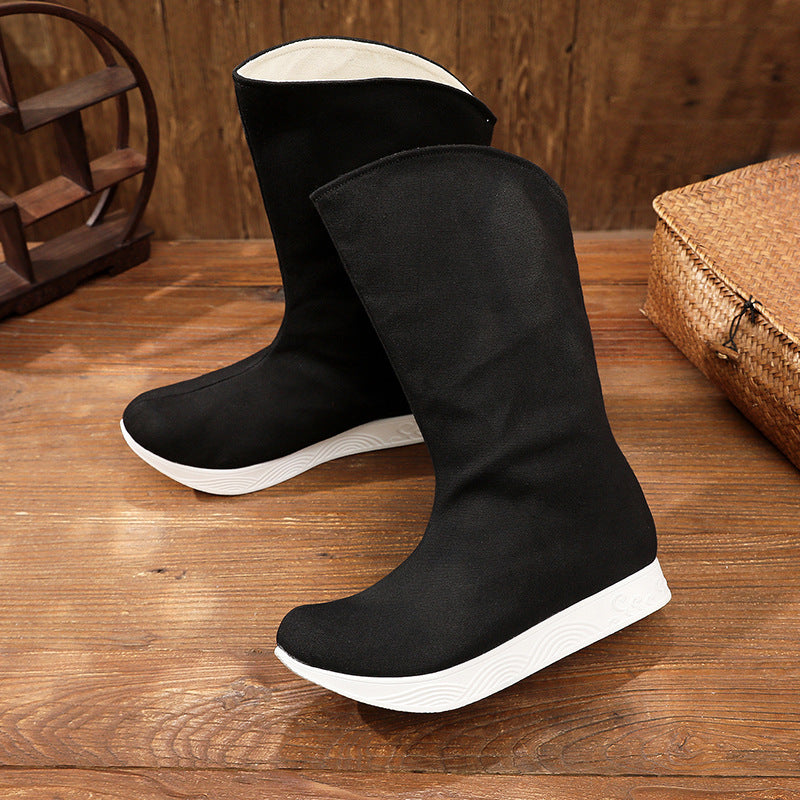Traditional men's boots, retro style, lined