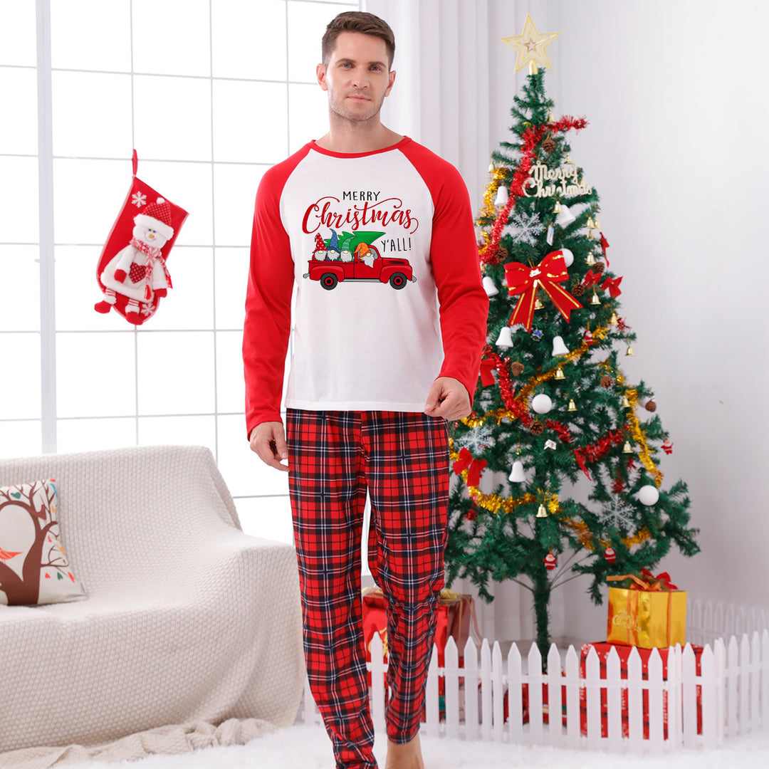Family Pajama Set with Check Pattern