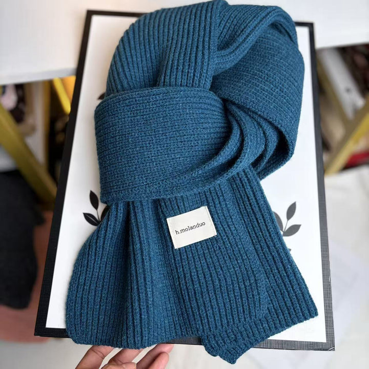 Knitted scarf, 20x160 cm, for autumn and winter