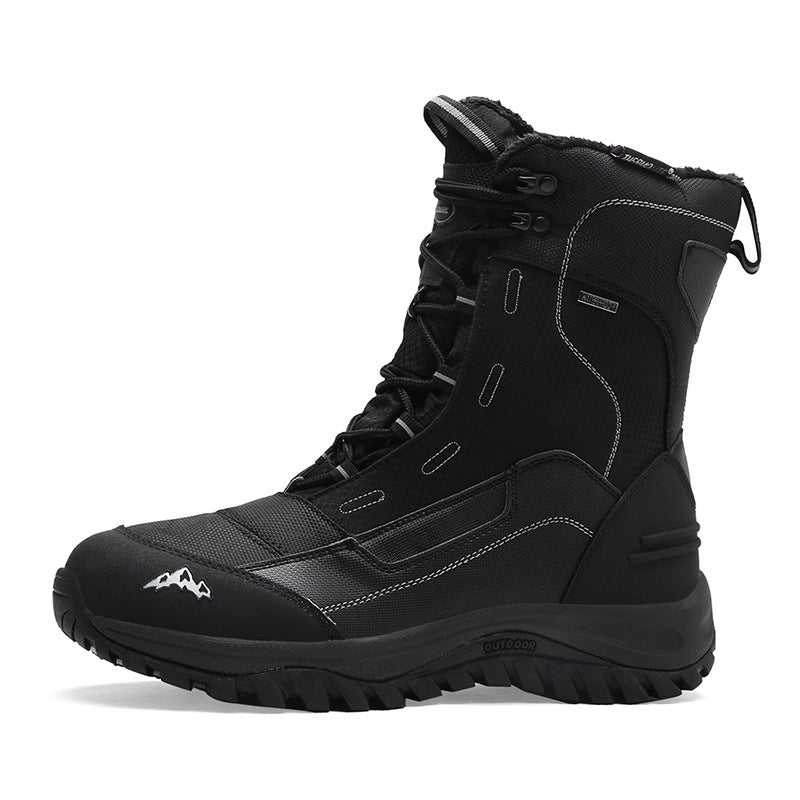 Winter snow boots for men, insulated, water-repellent