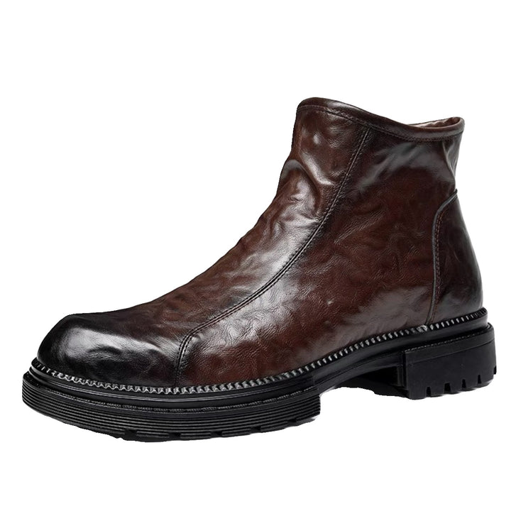 Men's Chelsea boots made of cowhide leather, breathable