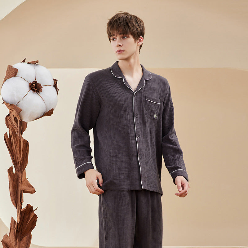 Cotton Muslin Pajama Set for Couples