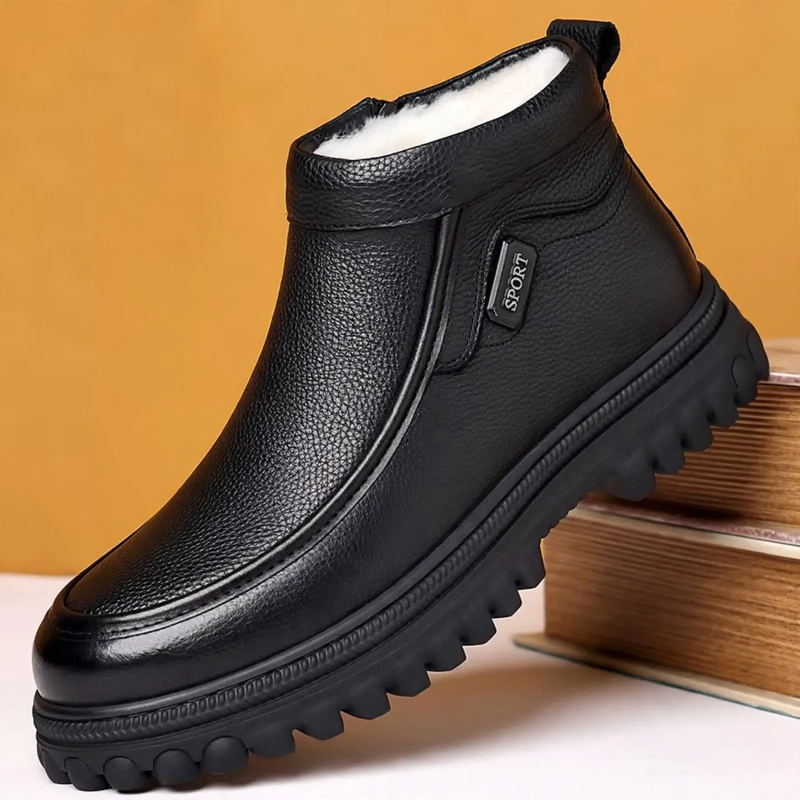 Men's winter boots, padded, non-slip, warm