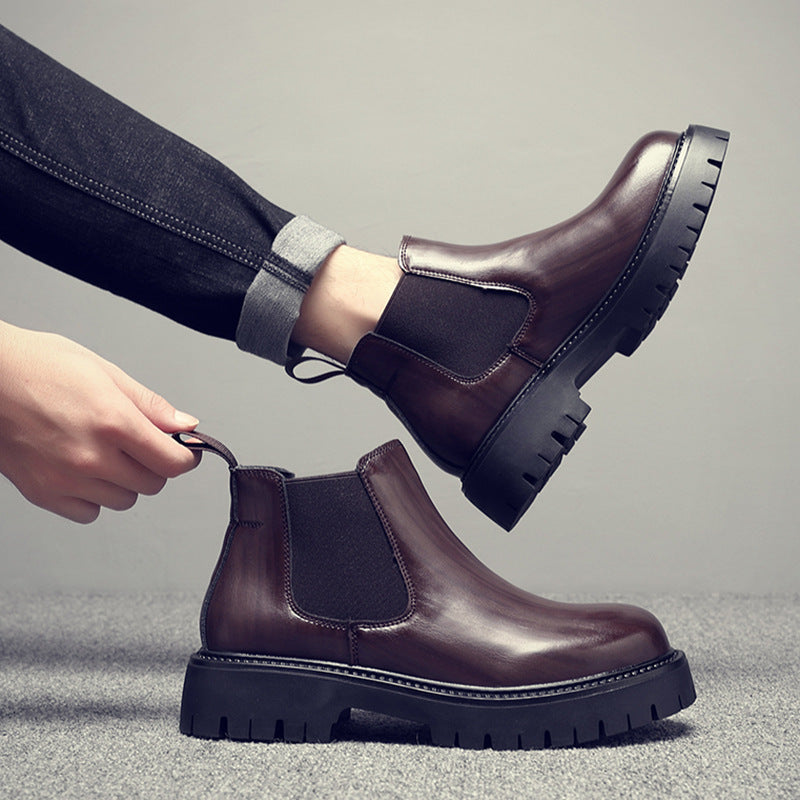 Men's Chelsea Boots, elegant leather ankle boots